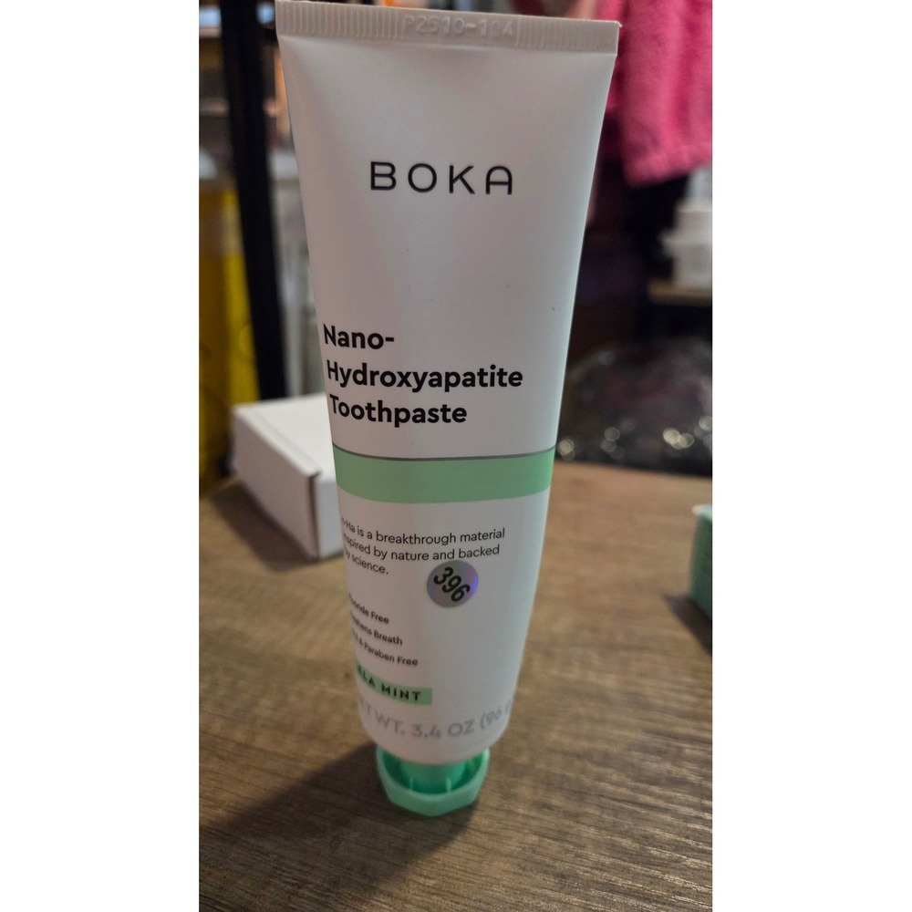 Boka Nano-Hydroxyapatite Toothpaste Ela Mint Fluoride Free 3.4 oz n-Ha Vegan
